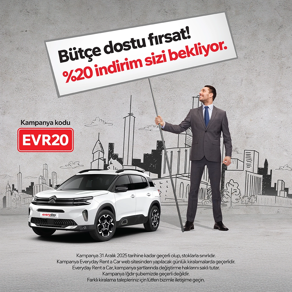 Araç Kiramalarınızda Anında %20 İndirim
