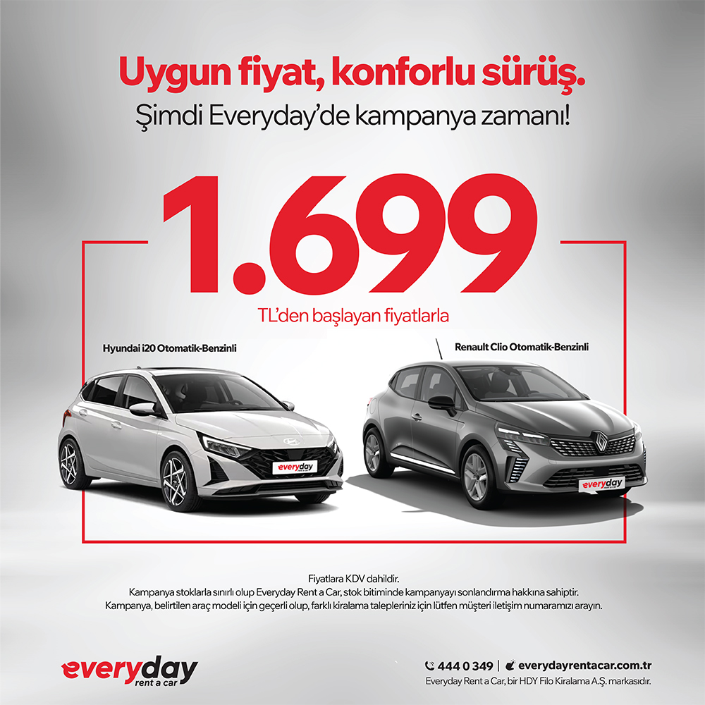 Otomatik-Benzinli Araçlar Günlük 1.699 TL